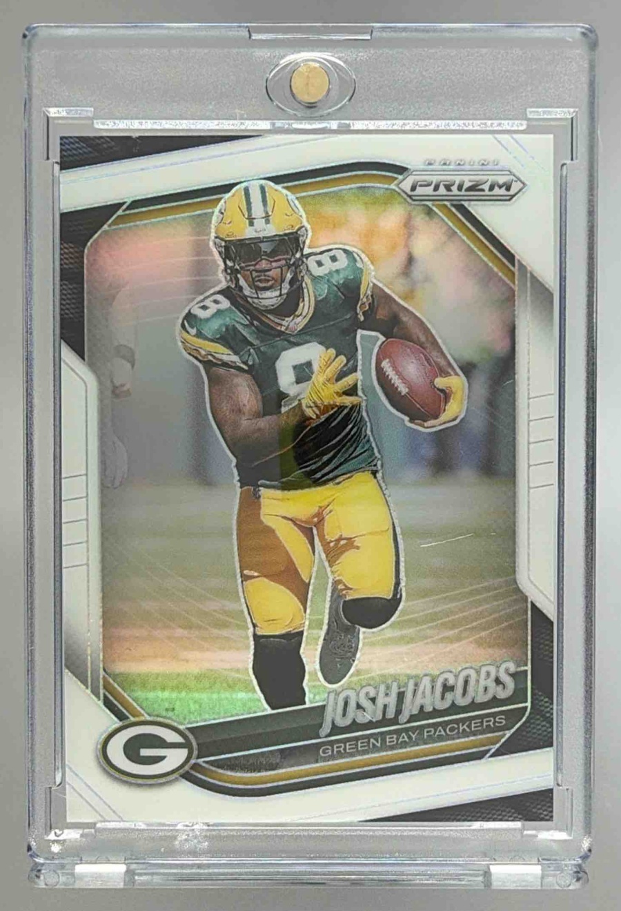 Card image for 2025 Panini Football Prizm Josh Jacobs #188 Green Bay Packers