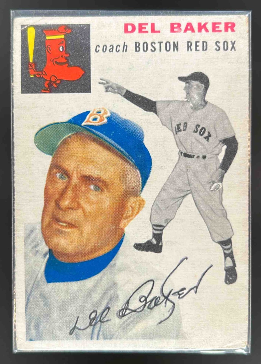 Card image for 1954 TOPPS DEL BAKER #133 BOSTON RED SOX
