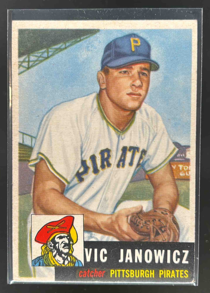 Card image for 1953 TOPPS BASEBALL VIC JANOWICZ #222 RC PITTSBURGH PIRATES