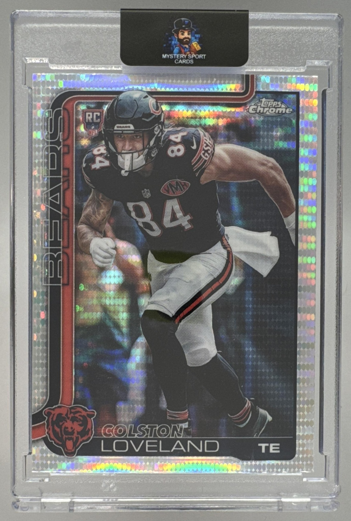 Card image for 2025 Topps Football Chrome Colston Loveland Rookie #345 RC Chicago Bears