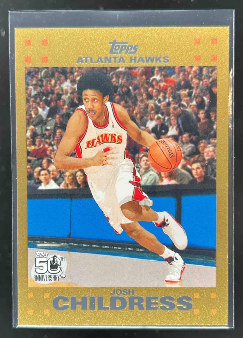 Card image for 2007-08 TOPPS JOSH CHILDRESS GOLD /2007 #66 ATLANTA HAWKS