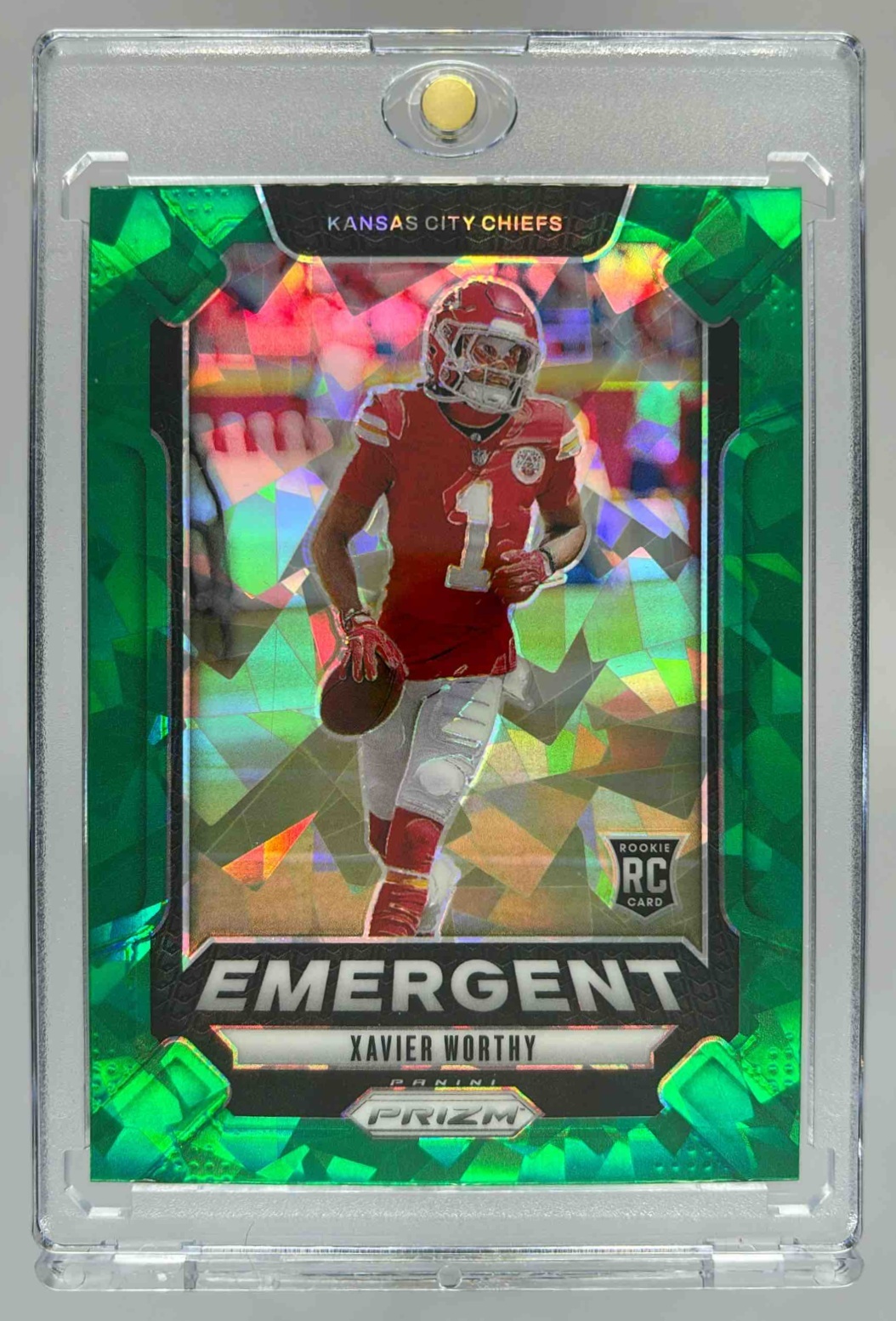 Card image for 2024 Panini Football Prizm Patrick Mahomes II Aurora #7 Kansas City Chiefs