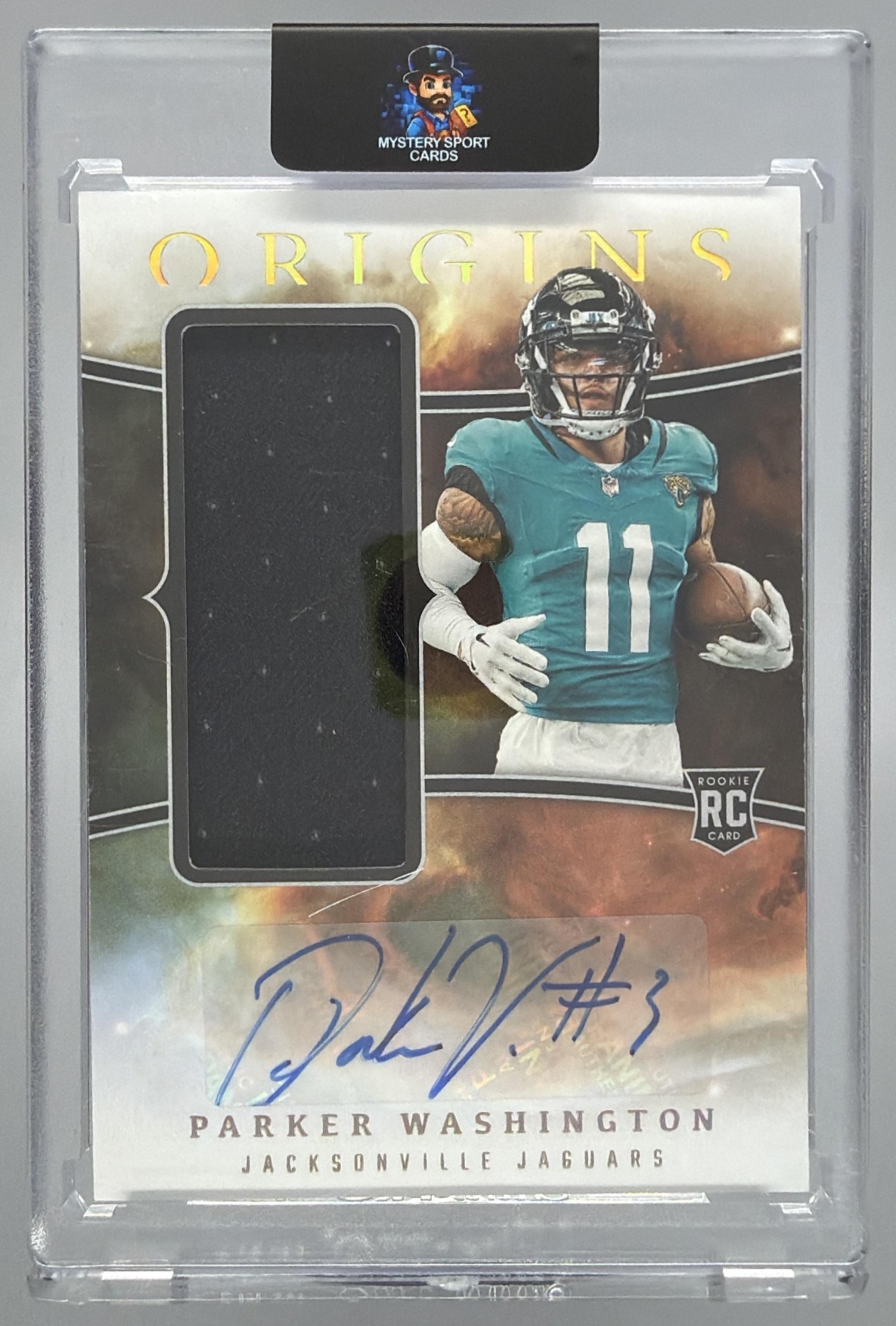 Card image for 2024 Panini Origins Parker Washington Proving Ground Signatures /99 #PGS-PWA Auto Jaguars