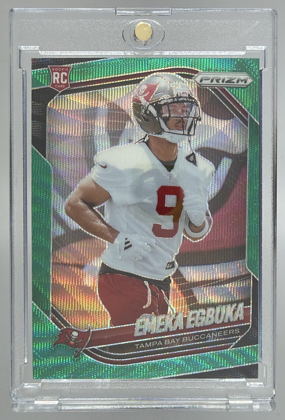 Card image for 2025 Panini Football Prizm Emeka Egbuka #351 RC Tampa Bay Buccaneers