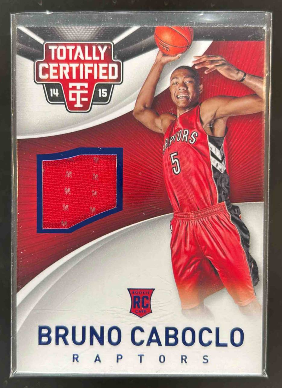 Card image for 2014-15 Panini Totally Certified Bruno Caboclo Jerseys Blue 70 /199 #94 RC