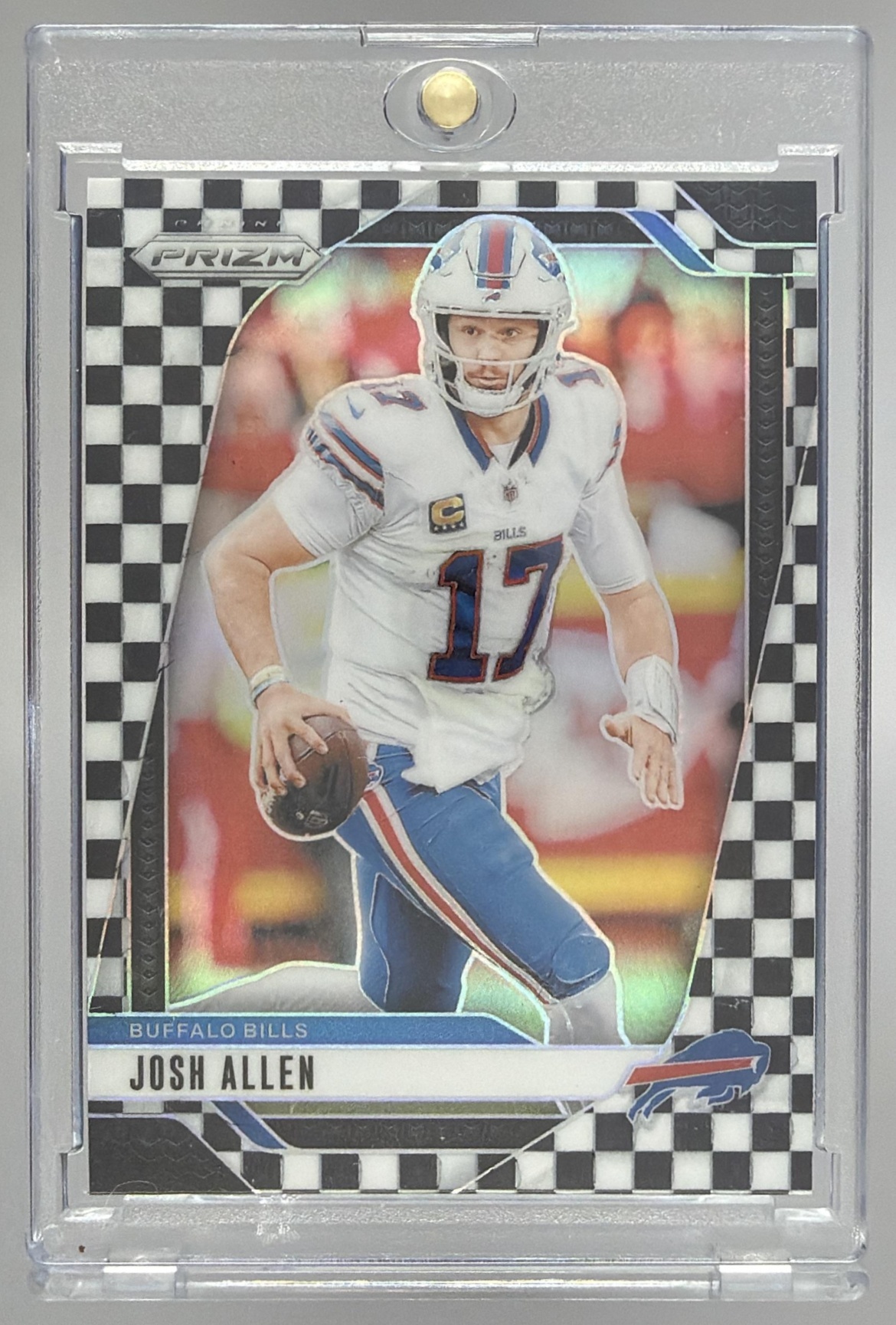 Card image for 2025 Panini Football Prizm Josh Allen Purple Power /49 #167 Buffalo Bills