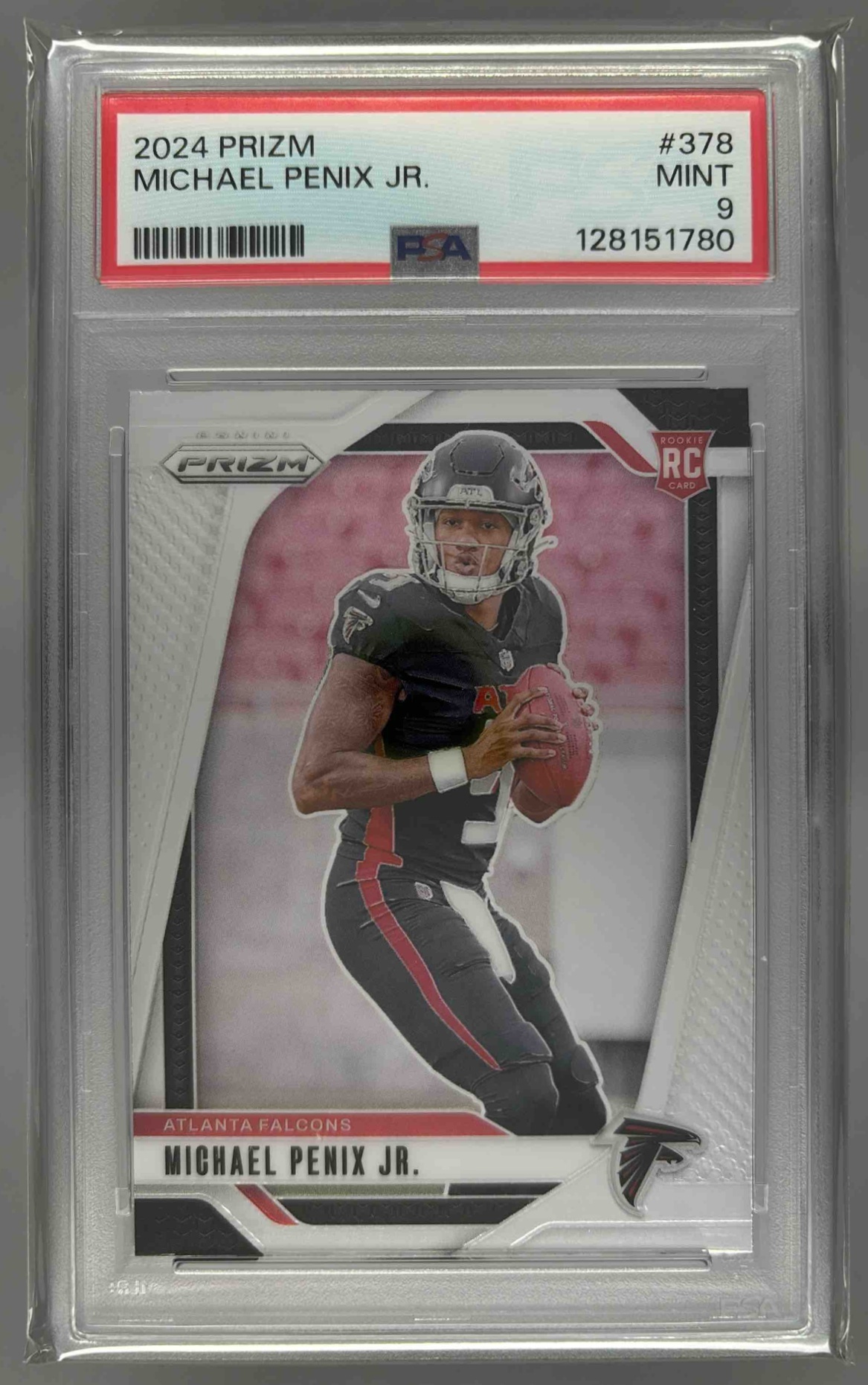 Card image for 2024 Panini Football Prizm Michael Penix Jr. #378 RC Atlanta Falcons