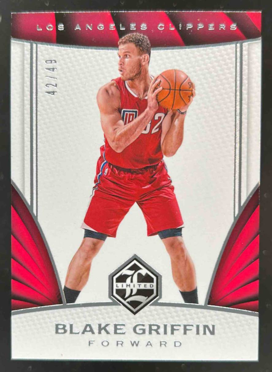 Card image for 2016-17 Panini Limited Blake Griffin Silver Spotlight 42 /49 #14