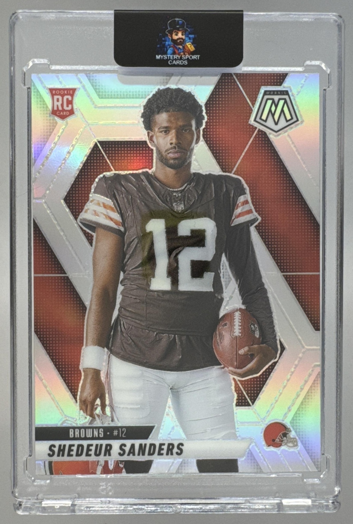 Card image for 2025 Panini Mosaic Shedeur Sanders Rookie Variation #290 RC Browns