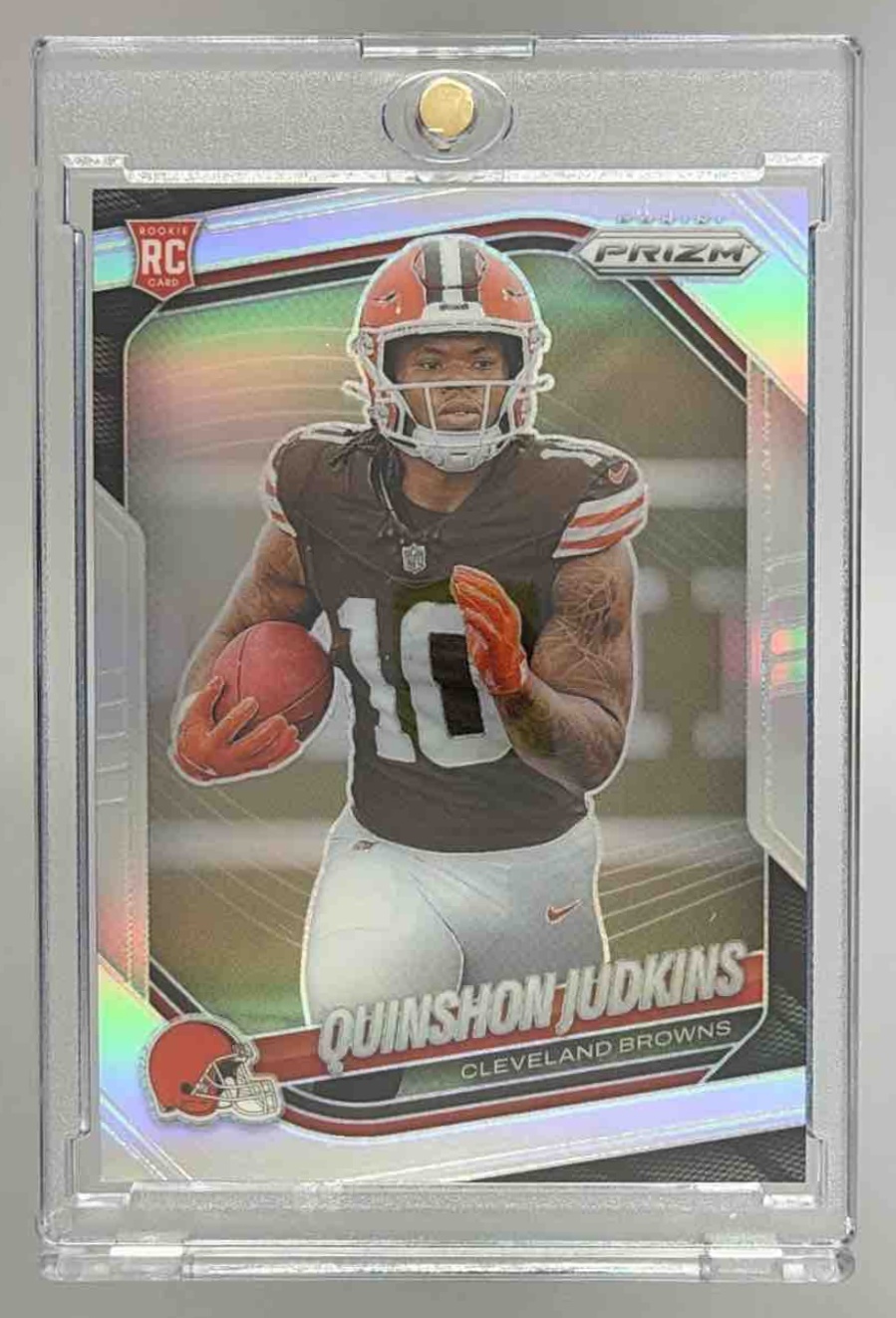 Card image for 2025 Panini Football Prizm Quinshon Judkins #313 RC Cleveland Browns