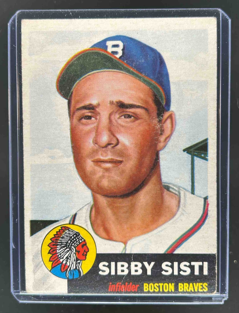 Card image for 1953 TOPPS BASEBALL SIBBY SISTI #124A