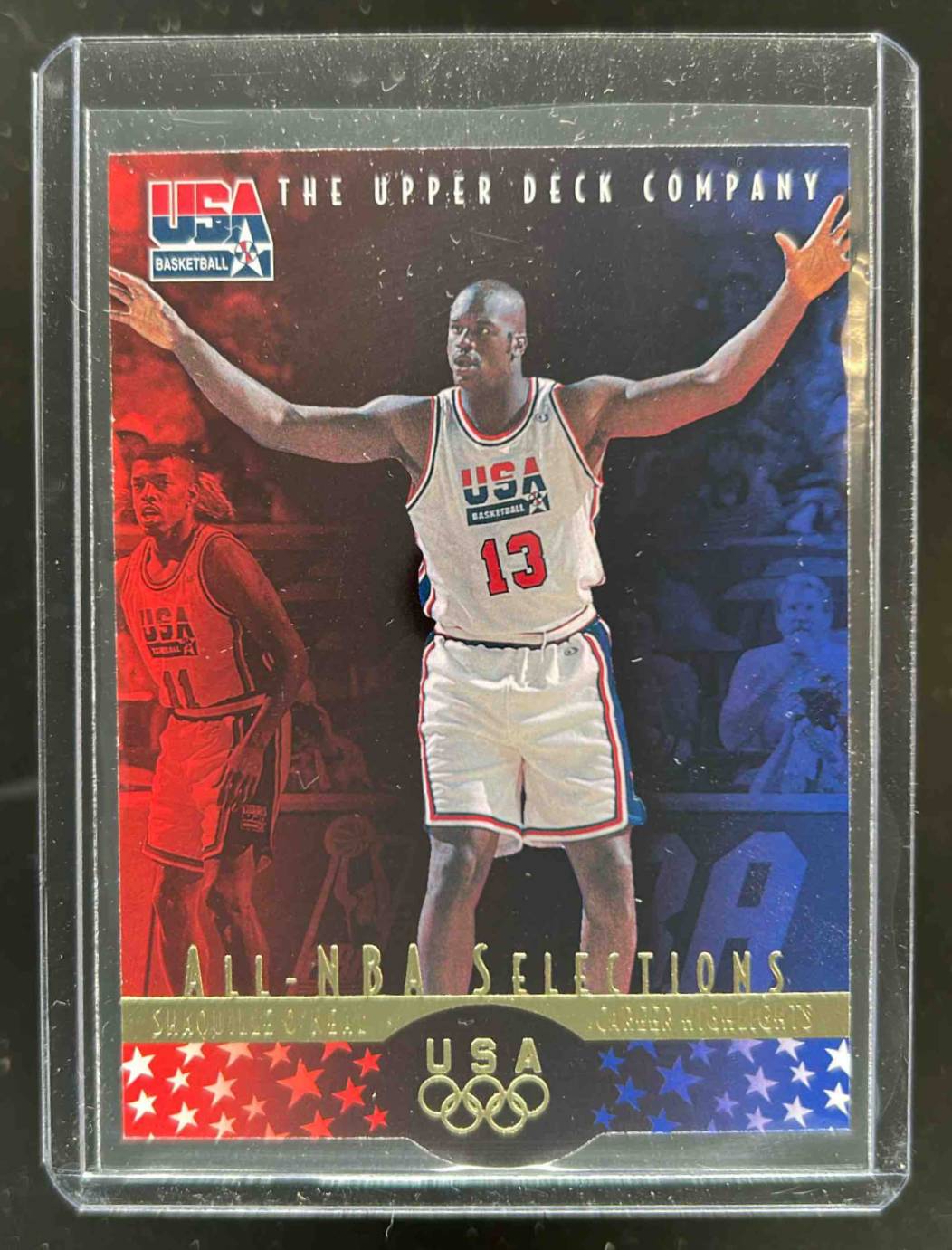 Card image for 1996-97 UPPER DECK USA SHAQUILLE O'NEAL #18