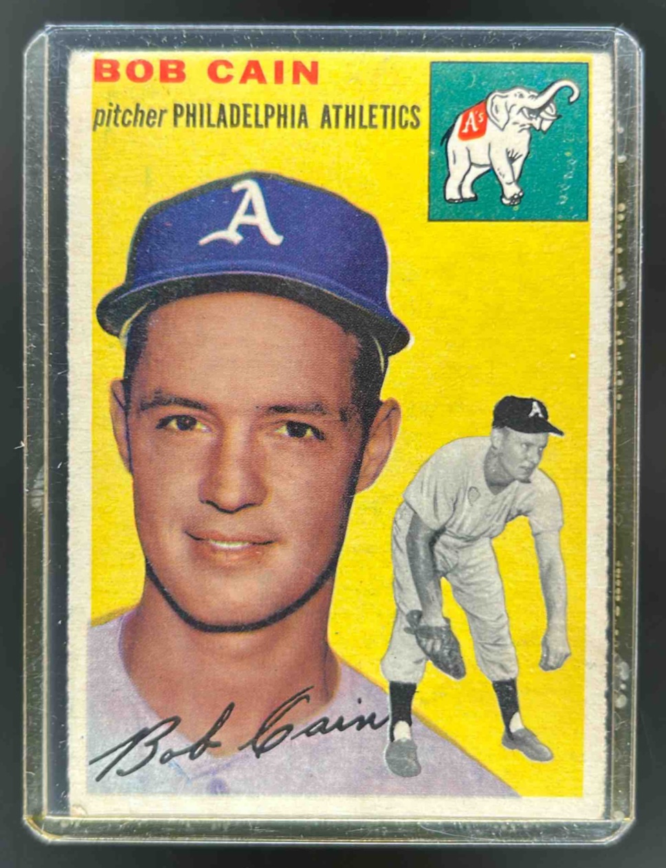 Card image for 1954 TOPPS BASEBALL BOB CAIN #61