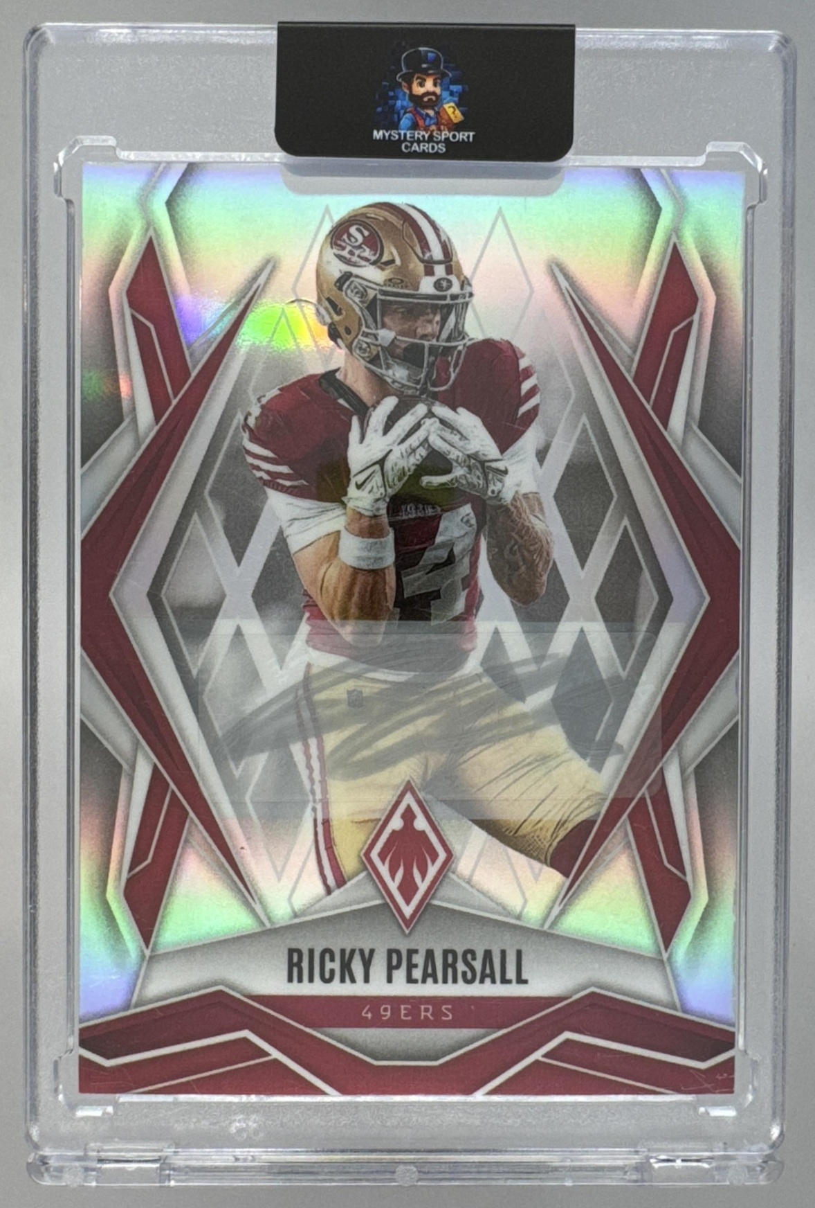 Card image for 2025 Panini Football Phoenix Ricky Pearsall Auto /199 #115 San Francisco 49ers