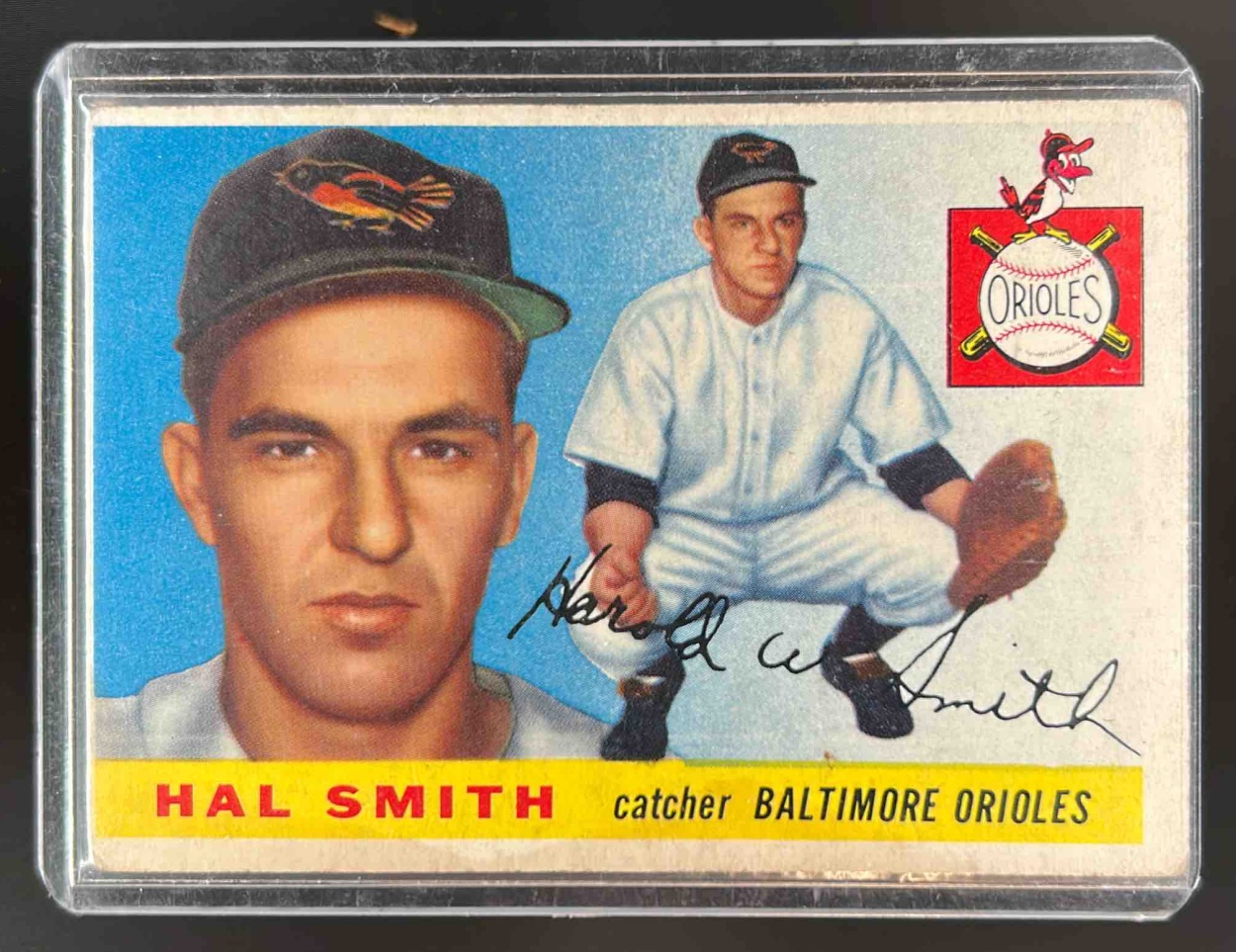 Card image for 1955 TOPPS HAL SMITH #8 RC ROOKIE BALTIMORE ORIOLES