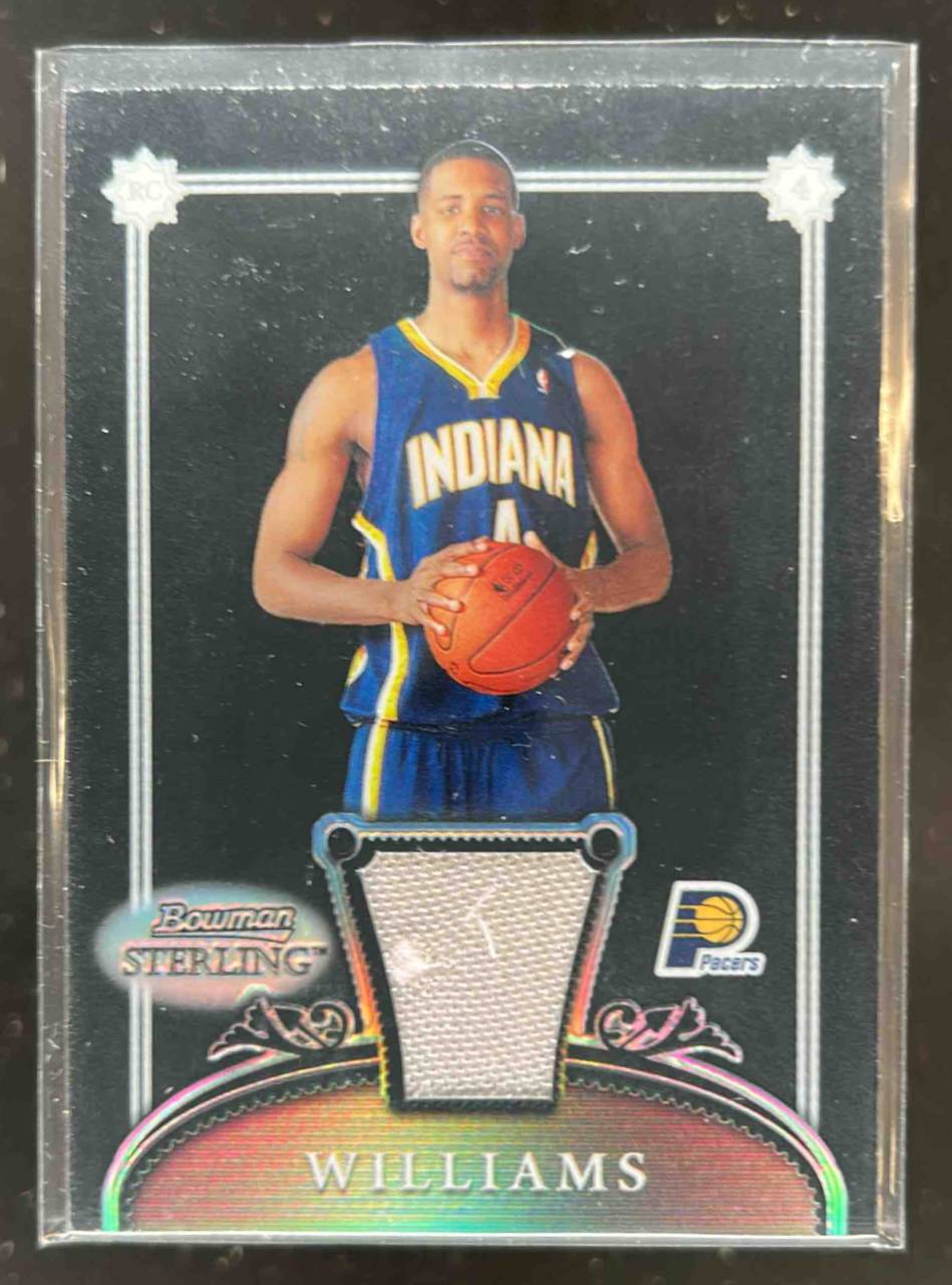 Card image for 2006-07 BOWMAN STERLING SHAWNE WILLIAMS REFRACTOR 13 /25 #59 JERSEY RC ROOKIE