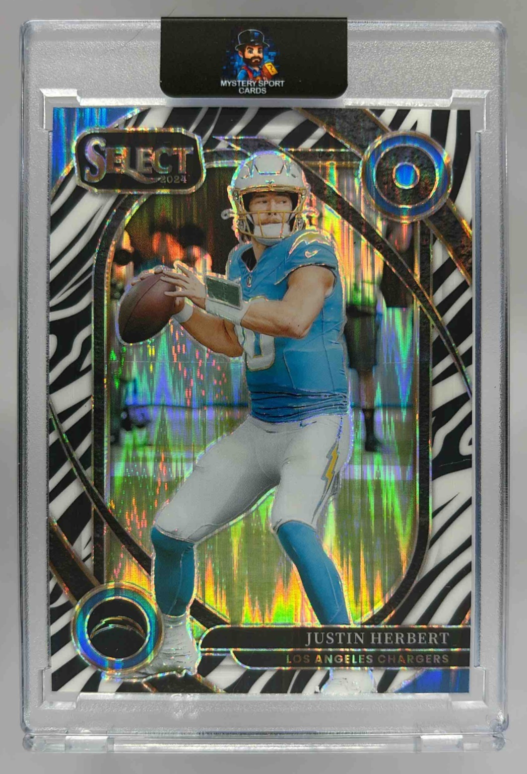 Card image for 2024 Panini Football Select Justin Herbert Club #232 Los Angeles Chargers