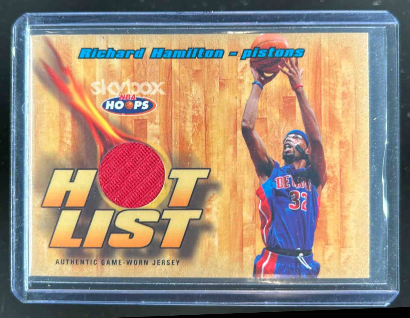 Card image for 2004-05 HOOPS RICHARD HAMILTON HOT LIST JERSEYS #HL/RH DETROIT PISTONS