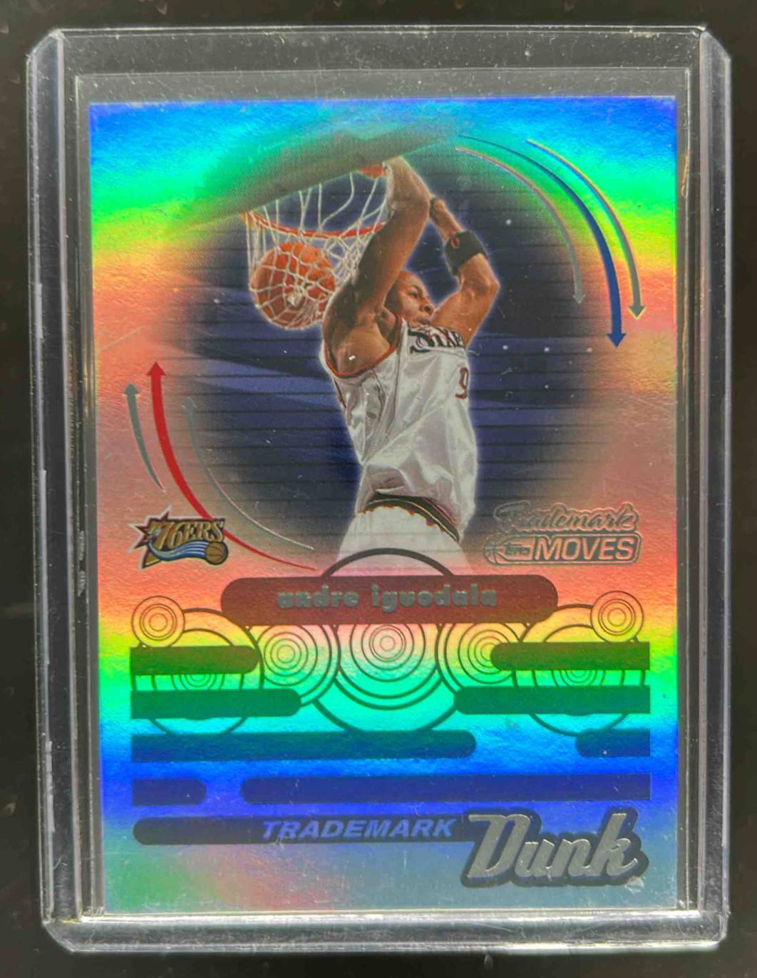 Card image for 2006-07 Topps Trademark Moves Andre Iguodala Dunk Rainbow 28 /149 #TDU-15
