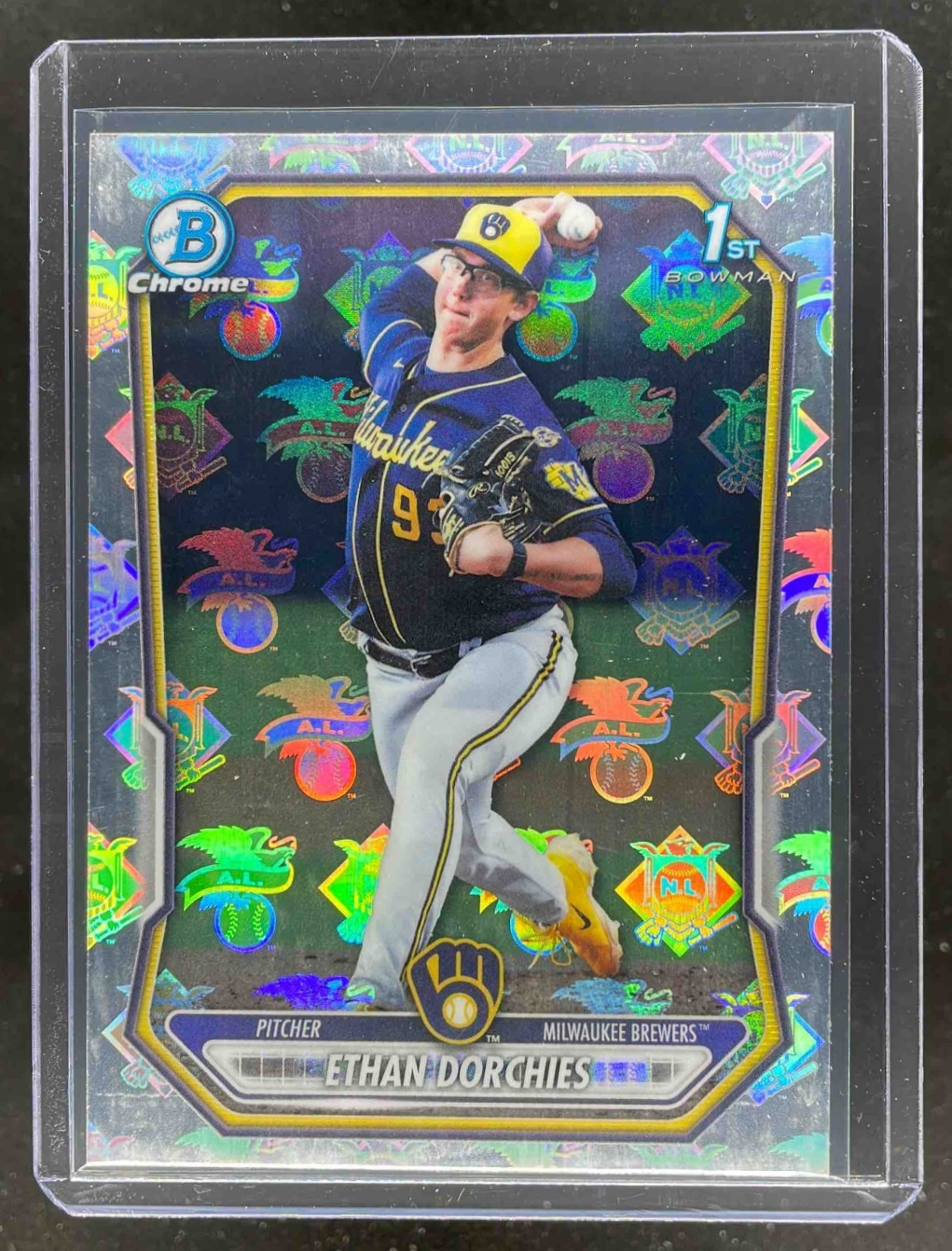 Card image for 2026 Bowman Ethan Dorchies Chrome League Logofractor #BCP-52 1st Prospect