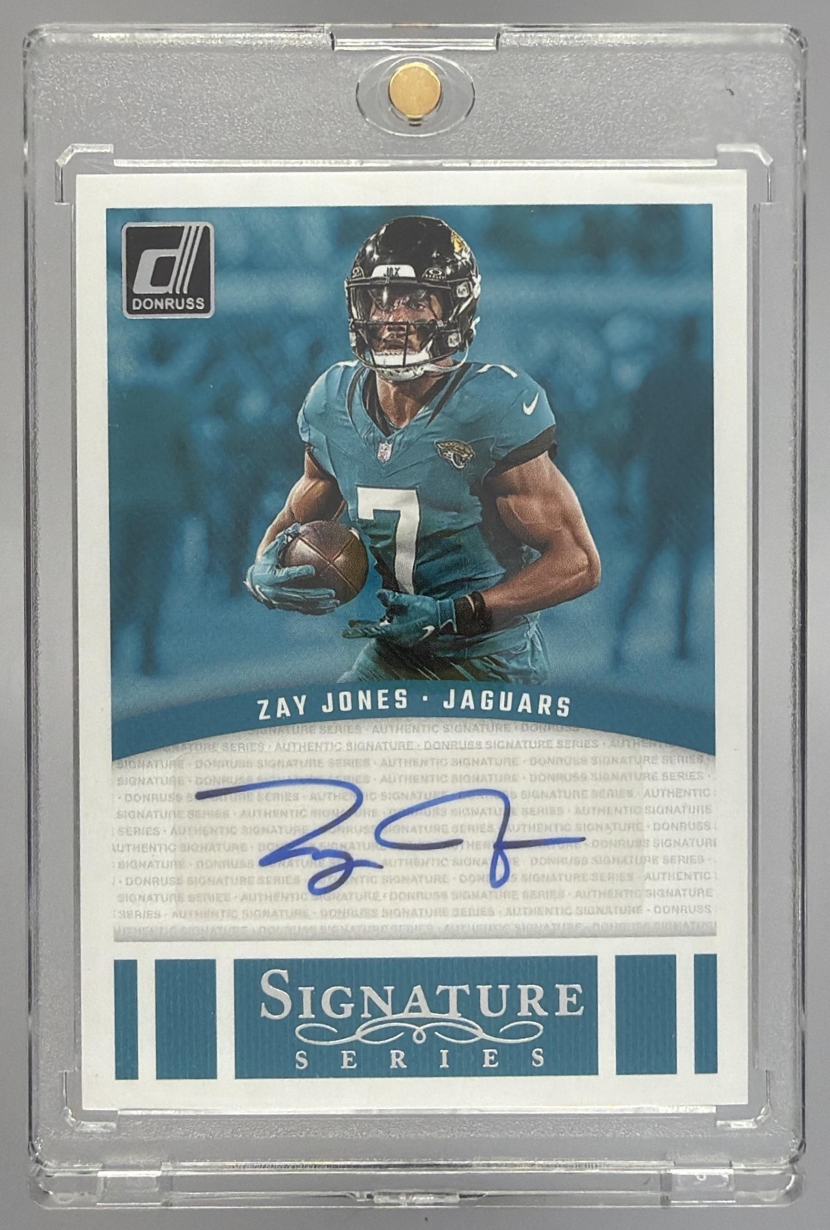 Card image for 2024 Panini Donruss Zay Jones Signature Series #SSE-ZJO Auto Jaguars