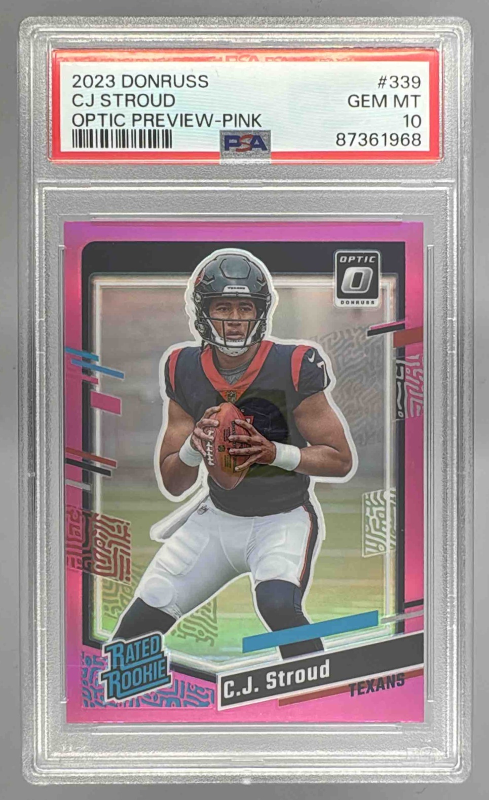 Card image for 2023 Panini Donruss Optic C.J. Stroud Hidden Potential #HP-CJ RC Texans