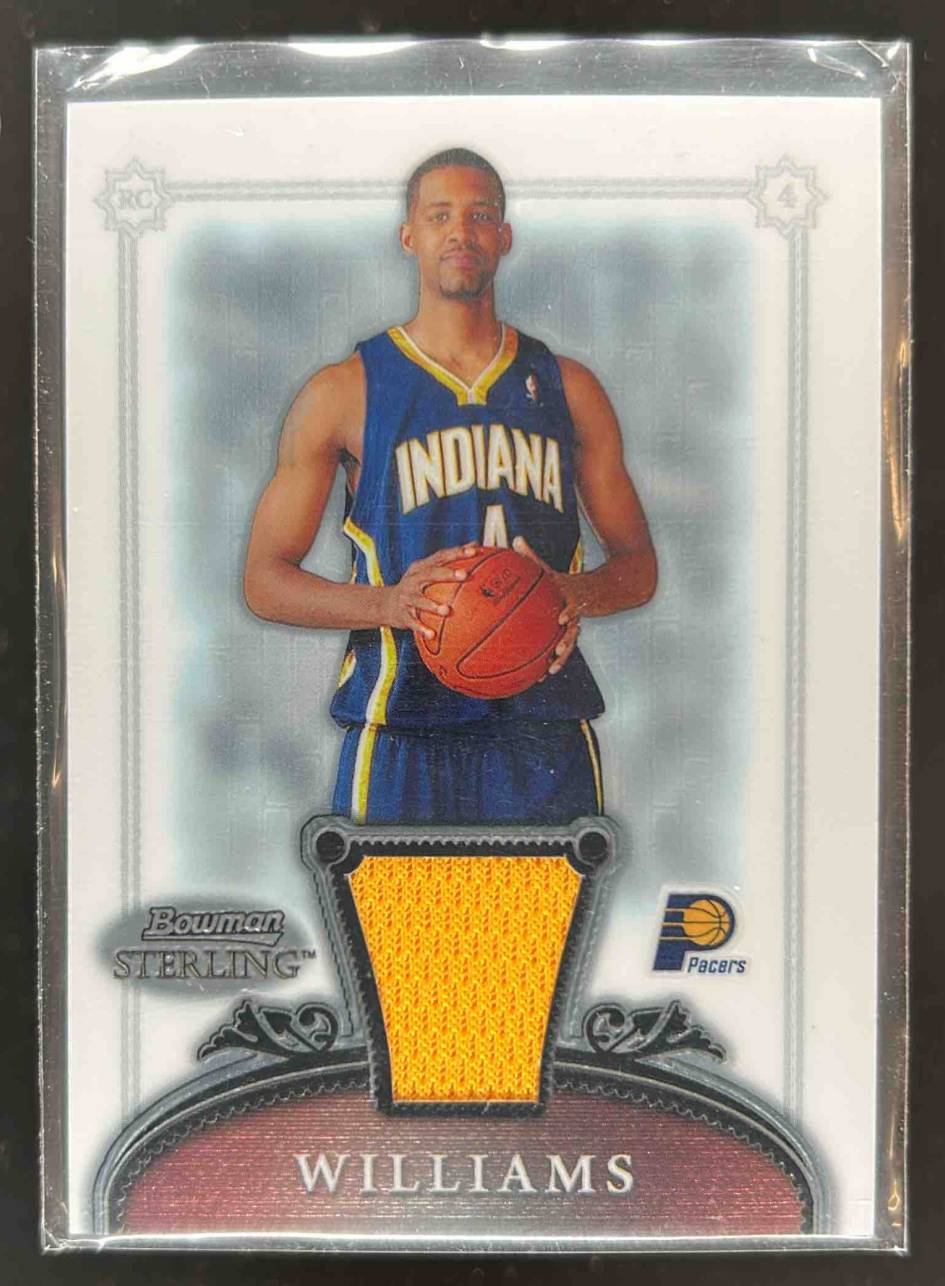 Card image for 2006-07 BOWMAN STERLING SHAWNE WILLIAMS #59 MEM RC ROOKIE INDIANA PACERS