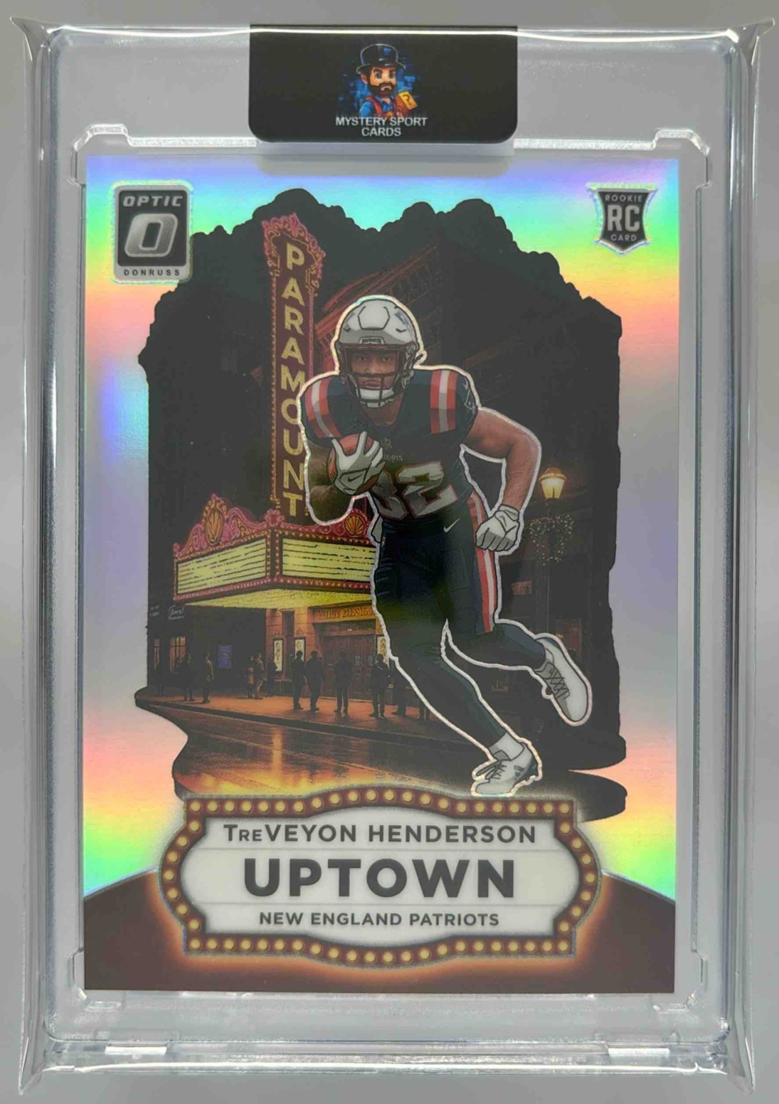 Card image for 2025 Panini Donruss Optic TreVeyon Henderson Uptown #23 RC Patriots