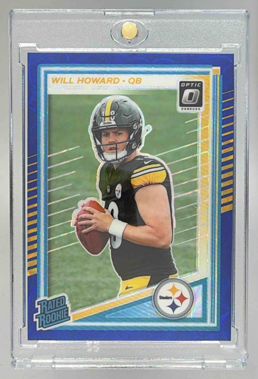 Card image for 2025 Panini Donruss Optic Will Howard Rated Rookie #233 Steelers