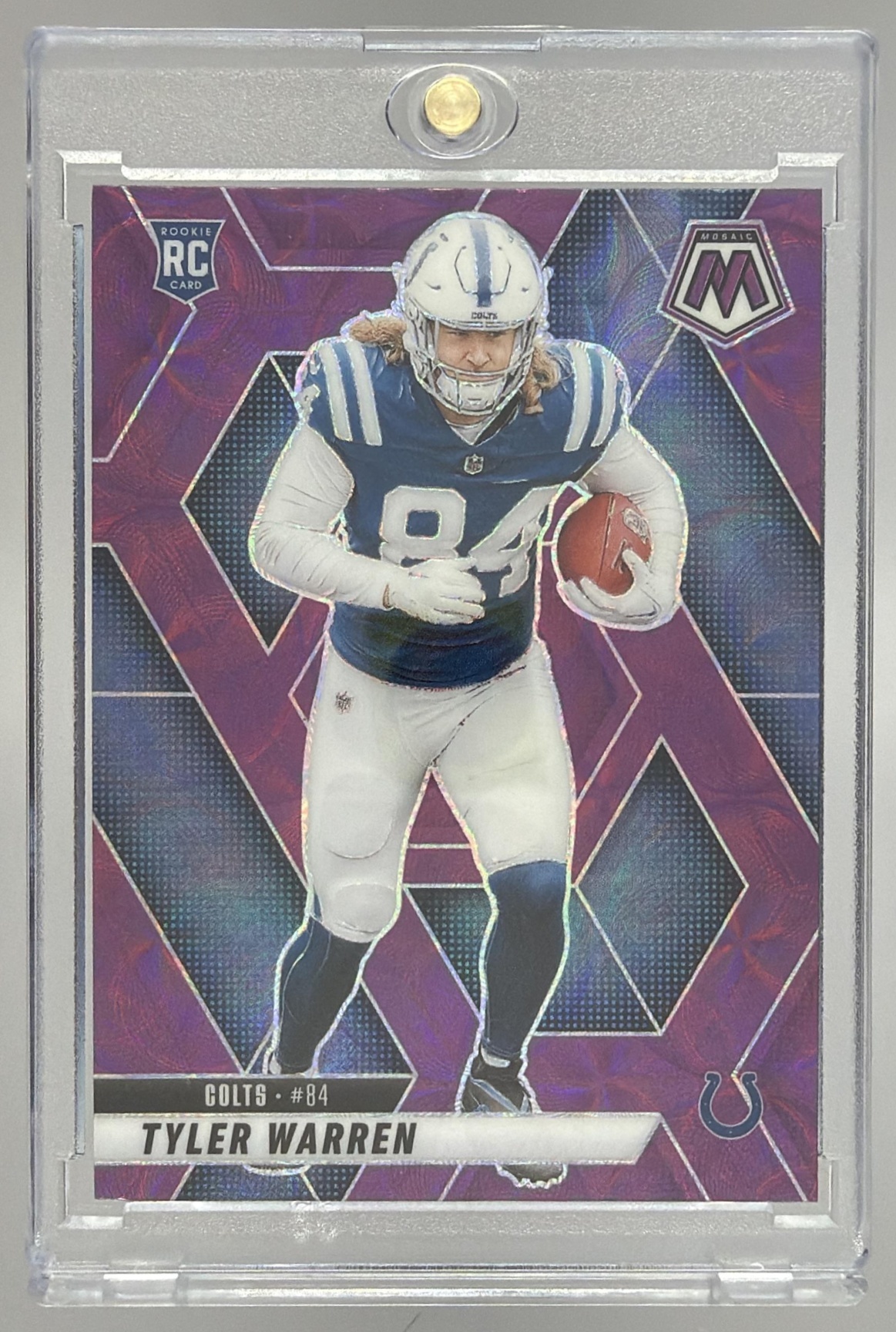 Card image for 2025 Panini Football Mosaic Tyler Warren Rookies #354 RC Indianapolis Colts