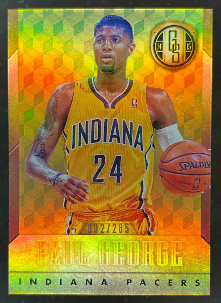 Card image for 2014-15 PANINI GOLD STANDARD PAUL GEORGE /285 #148 INDIANA PACERS