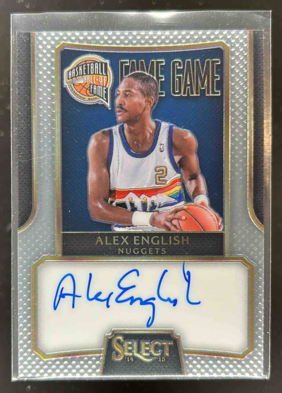 Card image for 2014-15 PANINI SELECT ALEX ENGLISH FAME GAME AUTO /199 #FG-AE DENVER NUGGETS