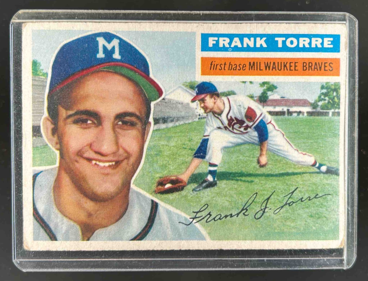 Card image for 1956 TOPPS BASEBALL FRANK TORRE #172B RC