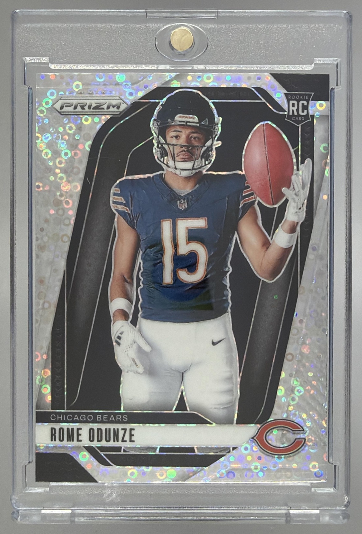 Card image for 2024 Panini Prizm Rome Odunze Rookie Variations #36 RC VAR Bears