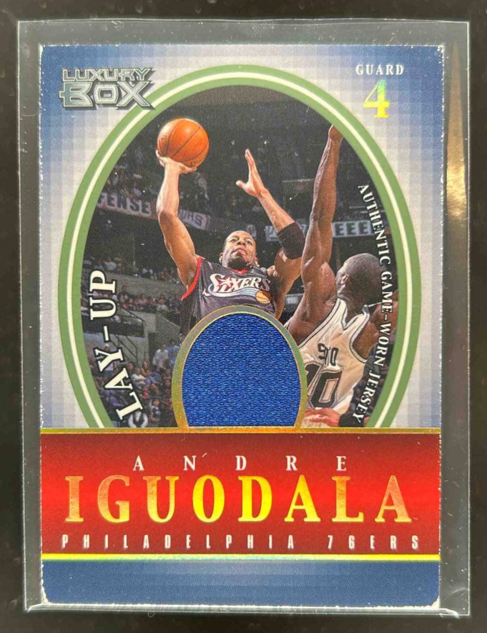 Card image for 2004-05 Topps Luxury Box Andre Iguodala Lay Up Relics Loge Level (75) /75 #LU-AI RC