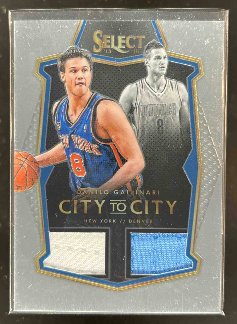Card image for 2015-16 PANINI SELECT DANILO GALLINARI CITY TO MEMORABILIA /149 #13