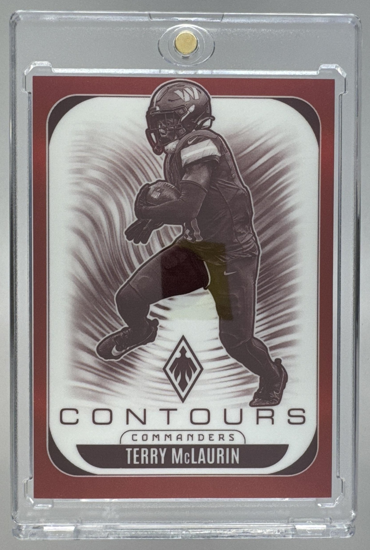 Card image for 2025 Panini Phoenix Terry McLaurin Contours Pandora Silver /249 #32 Commanders