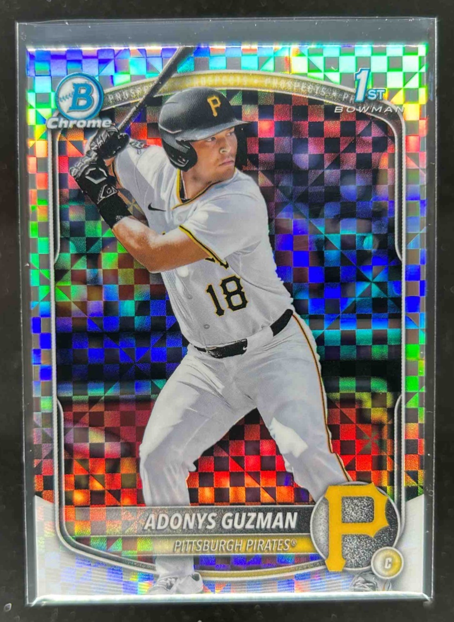 Card image for Adonys Guzman 2025 Bowman Draft Chrome X-Fractor