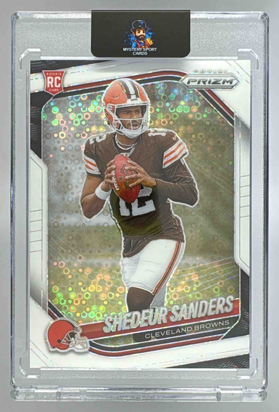 Card image for 2025 Panini Football Prizm Shedeur Sanders #302 RC Cleveland Browns