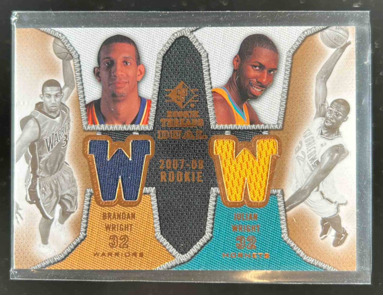 Card image for 2007-08 SP Rookie Threads Brandan Wright / Julian Dual #DRT-WW
