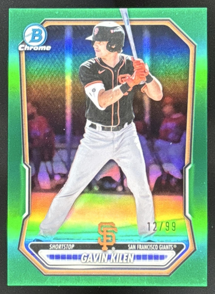 Card image for 2026 Bowman Gavin Kilen Chrome Prospects Green Refractor /99