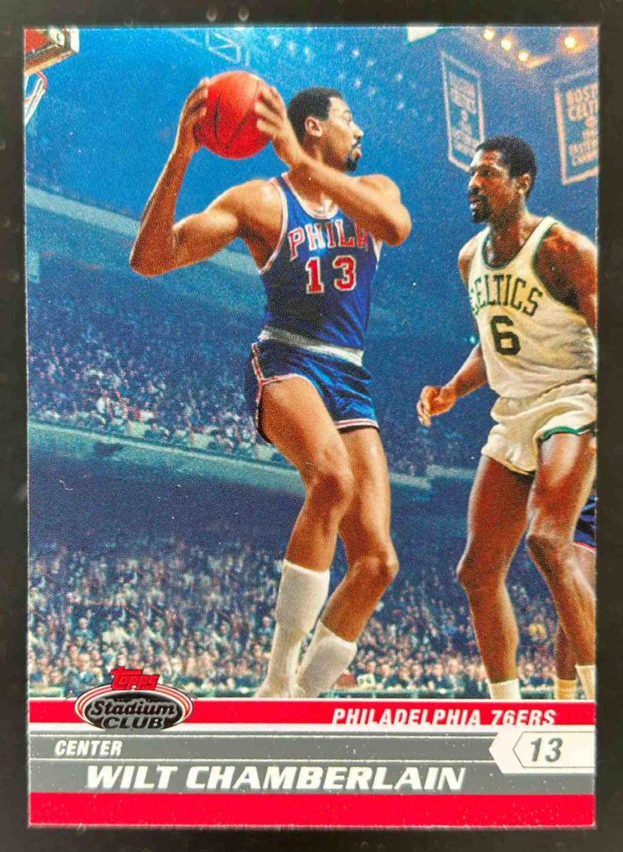 Card image for 2007-08 TOPPS STADIUM CLUB WILT CHAMBERLAIN #87 PHILADELPHIA 76ERS