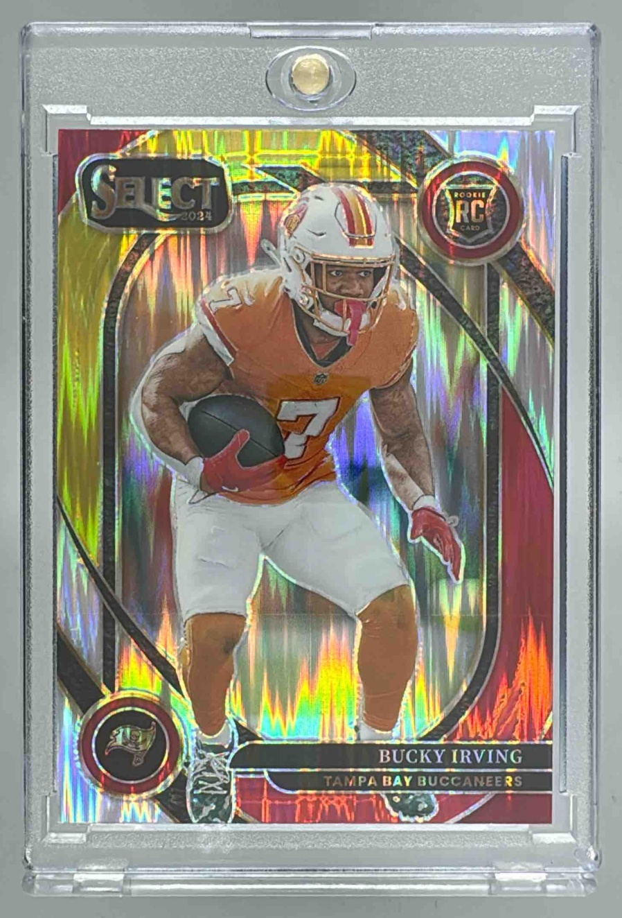 Card image for 2024 Panini Football Select Bucky Irving Club #239 RC Tampa Bay Buccaneers