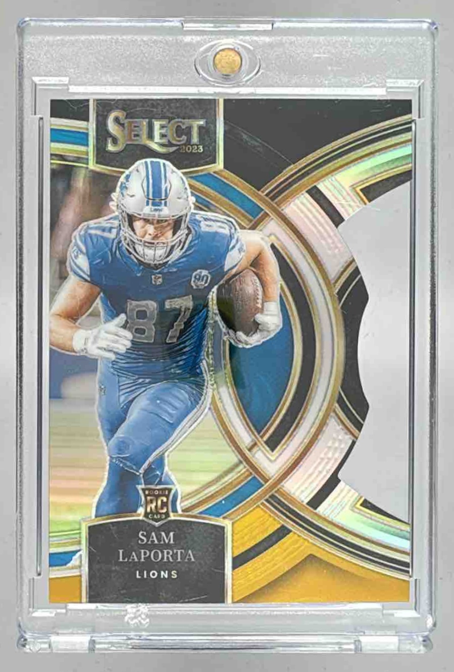 Card image for 2024 Panini Football Select Sam LaPorta Suite #374 Detroit Lions