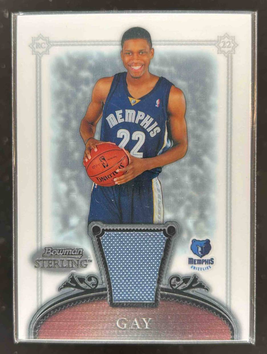 Card image for 2006-07 BOWMAN STERLING RUDY GAY #55 MEM RC ROOKIE MEMPHIS GRIZZLIES