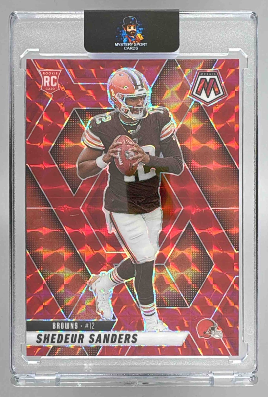 Card image for 2025 Panini Football Mosaic Shedeur Sanders Rookies #302 RC Cleveland Browns