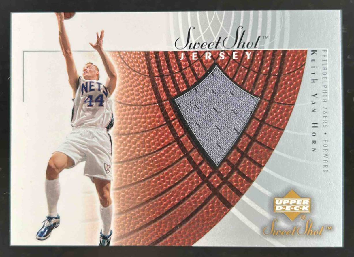 Card image for 2002-03 UPPER DECK SWEET SHOT KEITH VAN HORN JERSEYS #KV-J PHILADELPHIA 76ERS