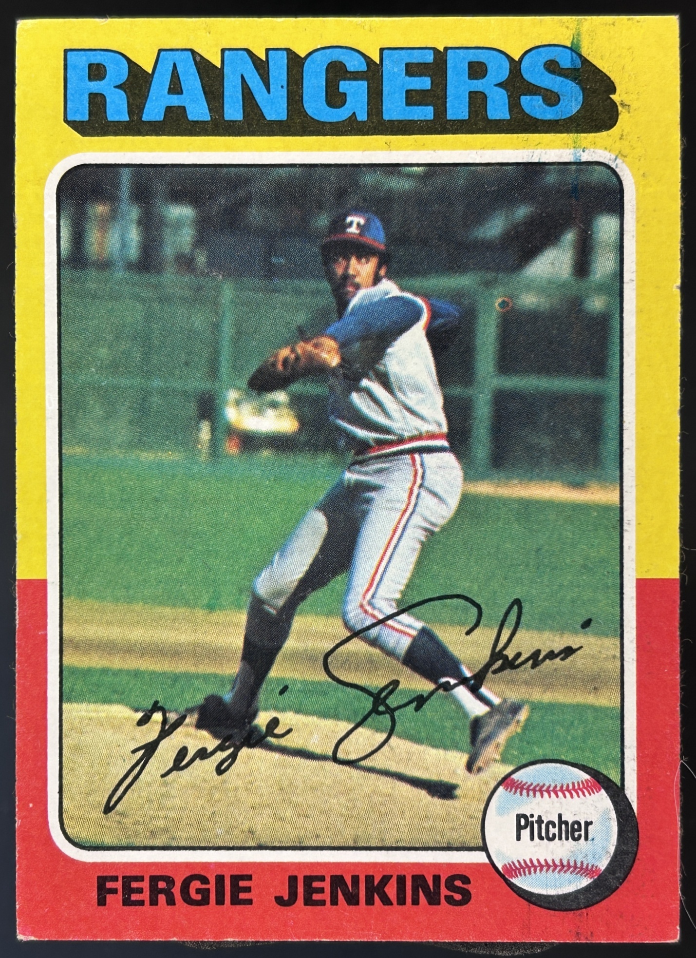 Card image for 1975 TOPPS FERGIE JENKINS #60 TEXAS RANGERS