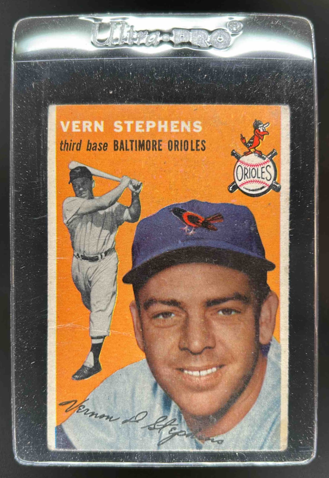 Card image for 1954 TOPPS BASEBALL VERN STEPHENS #54 BALTIMORE ORIOLES