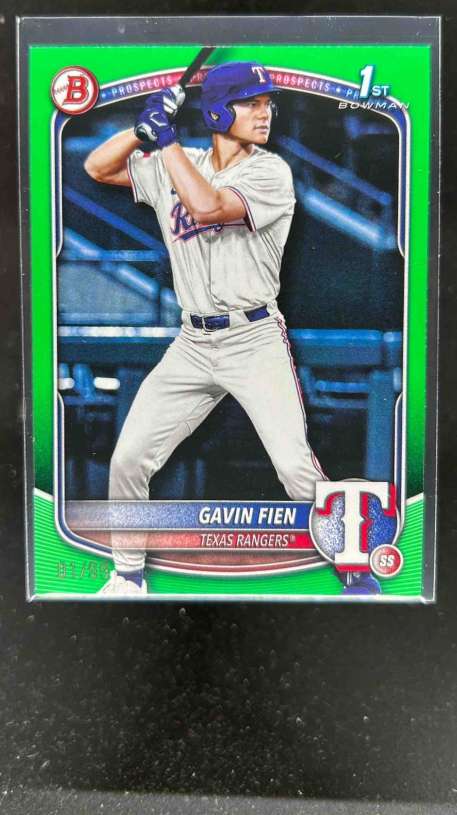 Card image for Gavin Fien 2025 Bowman Draft Green Border /99